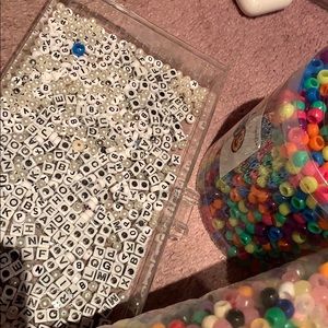 Customizable beaded bracelets.